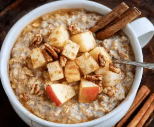 Apple Cinnamon Oatmeal Porridge