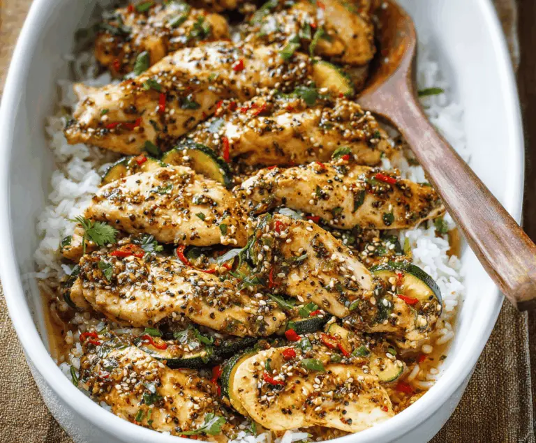 Delicious chicken zucchini stir fry with colorful vegetables and savory sauce served in a bowl
