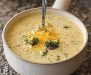 Creamy Potato Broccoli Cheddar Soup