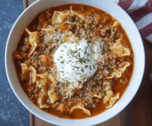 High Protein Lasagna Soup