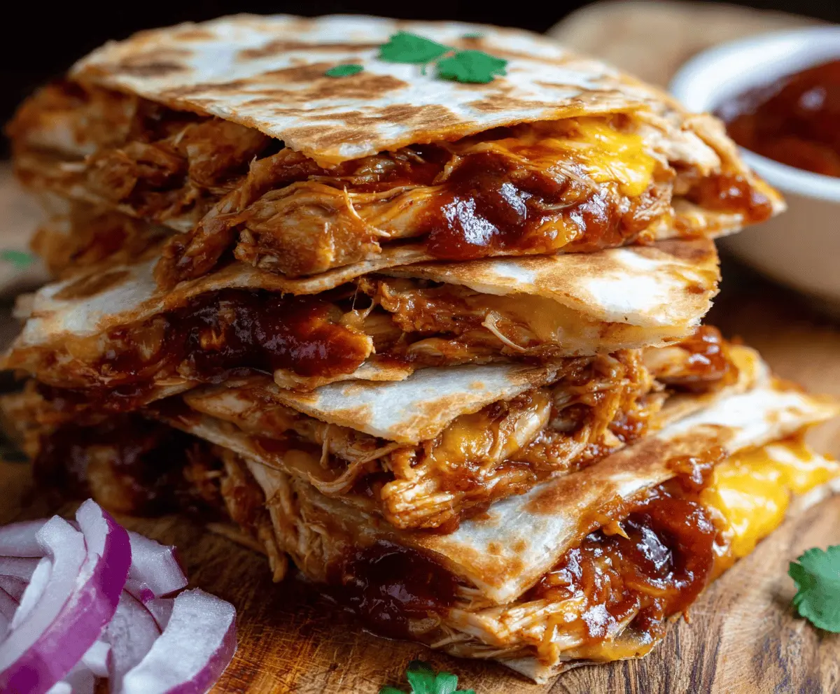 BBQ Chicken Quesadilla