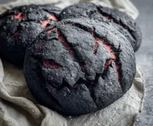 Black Halloween Brimstone Bread