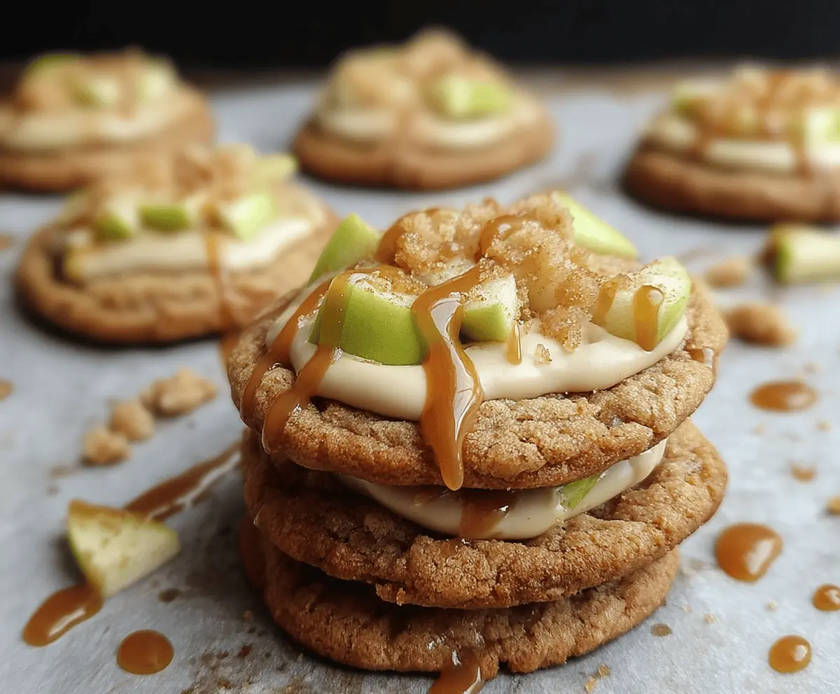 Easy Caramel Apple Cookies Recipe