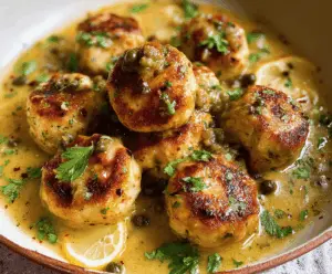 Chicken Piccata Meatballs
