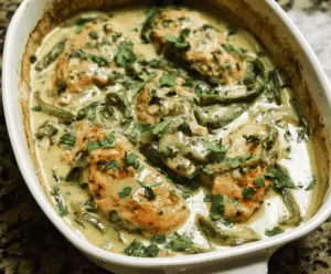 Chicken Poblano Casserole with Creamy Sauce