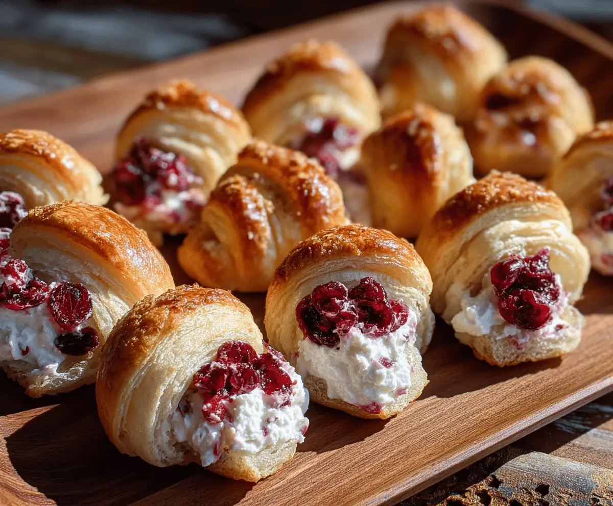 Easy Cranberry Cream Cheese Bites