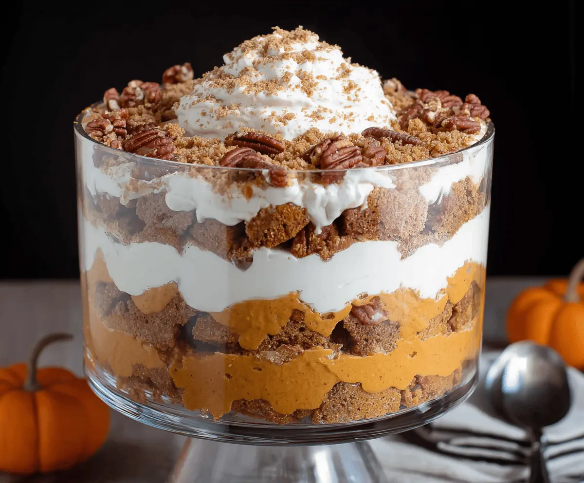 Easy Maple Pecan Pumpkin Cheesecake Trifle