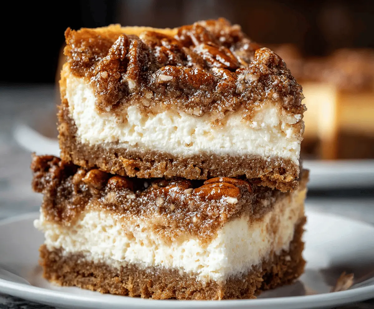 Delicious Pecan Pie Cheesecake with a golden crust and rich pecan topping
