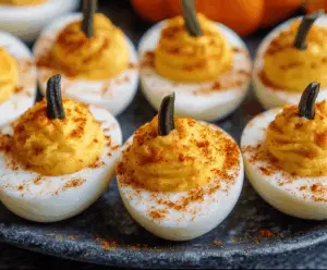 Pumpkin Patch Deviled Eggs