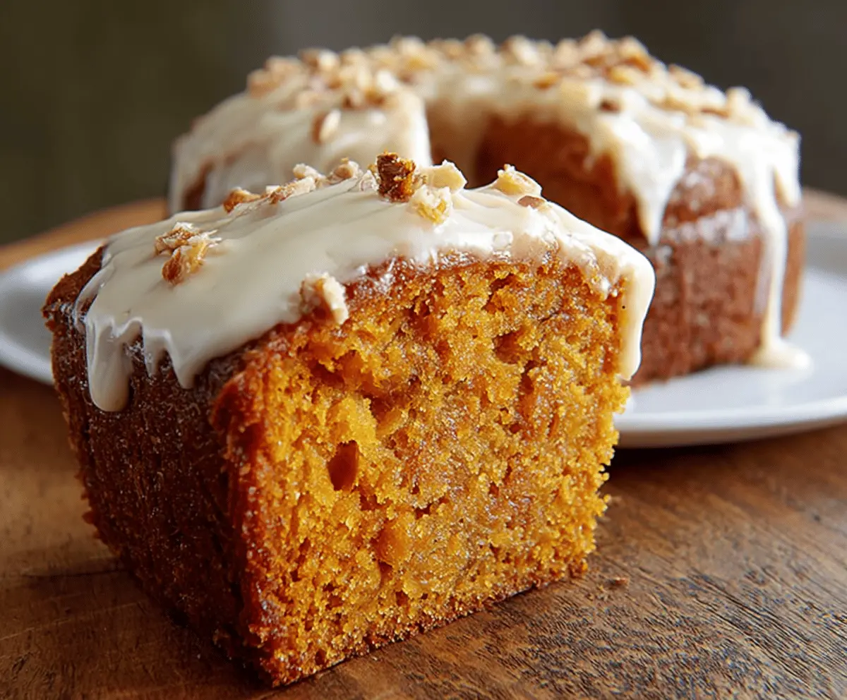 Easy Sweet Potato Butter Cake with Glaze