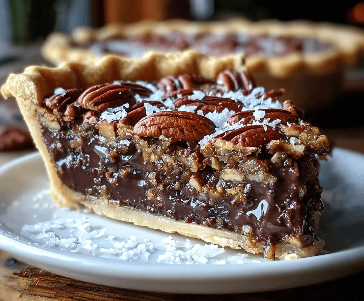 Texas Chocolate Pecan Pie Recipe