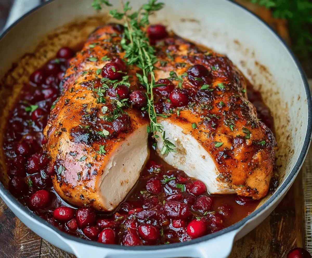 Easy Turkey Breast with Cranberry Orange Sauce