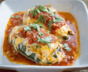 Baked Chicken Chili Relleno