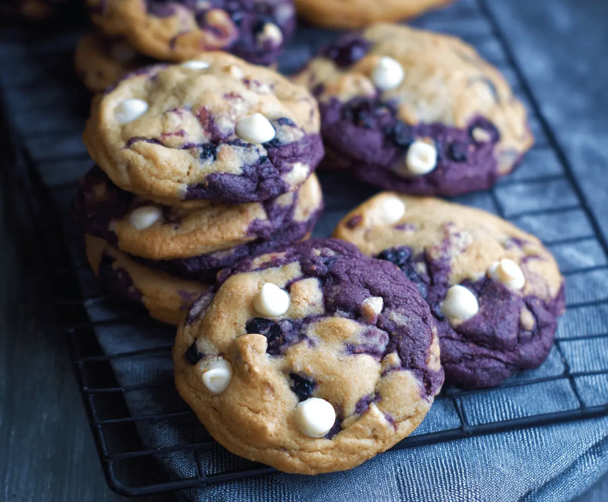 Best Blueberry White Chocolate Cookies