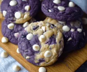Bakery-Style Blueberry White Chocolate Chip Cookies