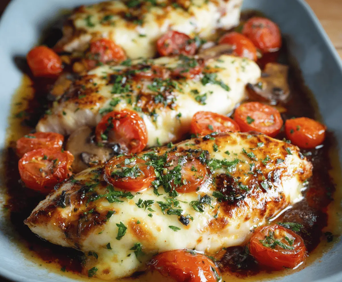 Easy Balsamic Chicken with Mozzarella