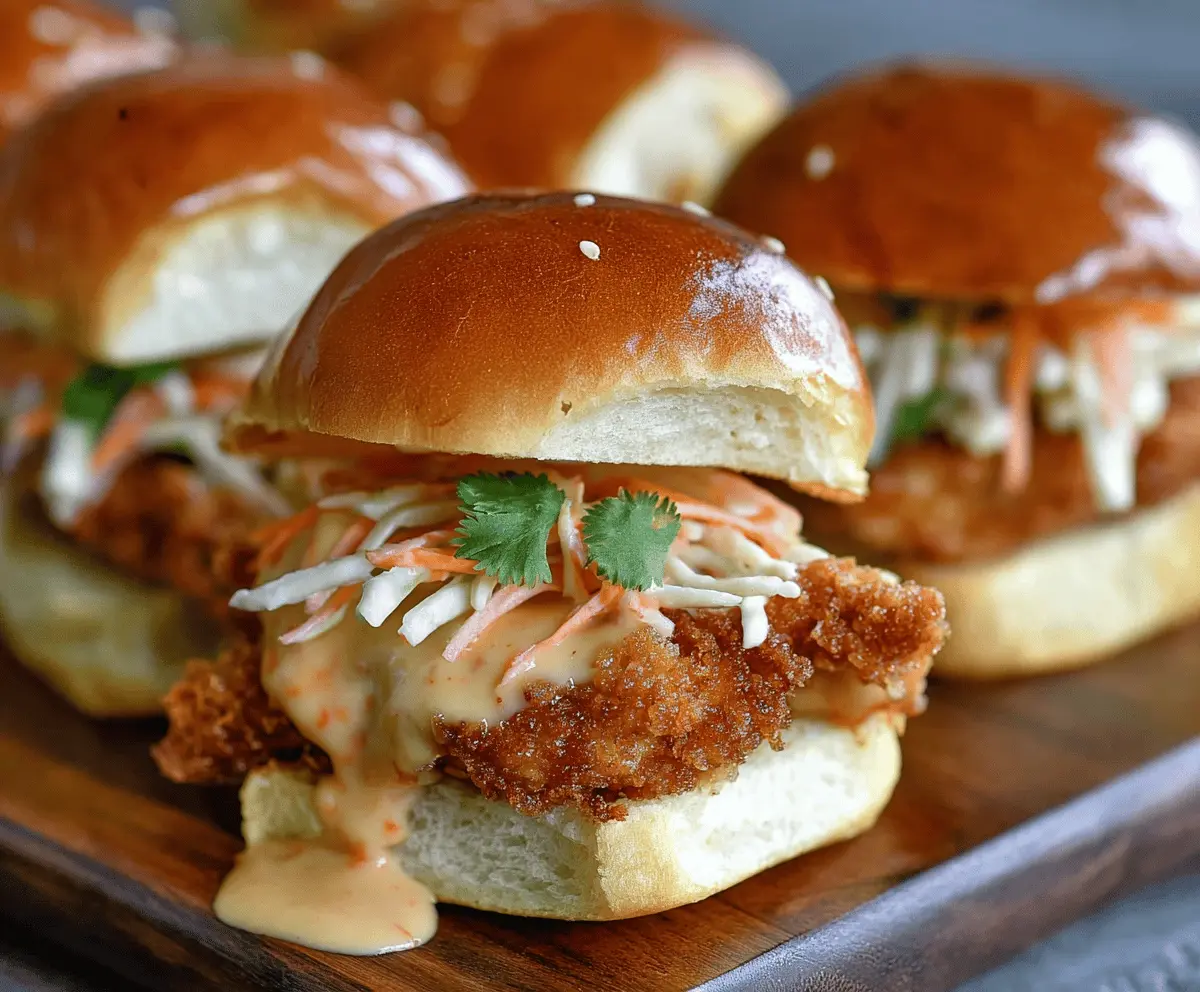 Easy Bang Bang Chicken Sliders