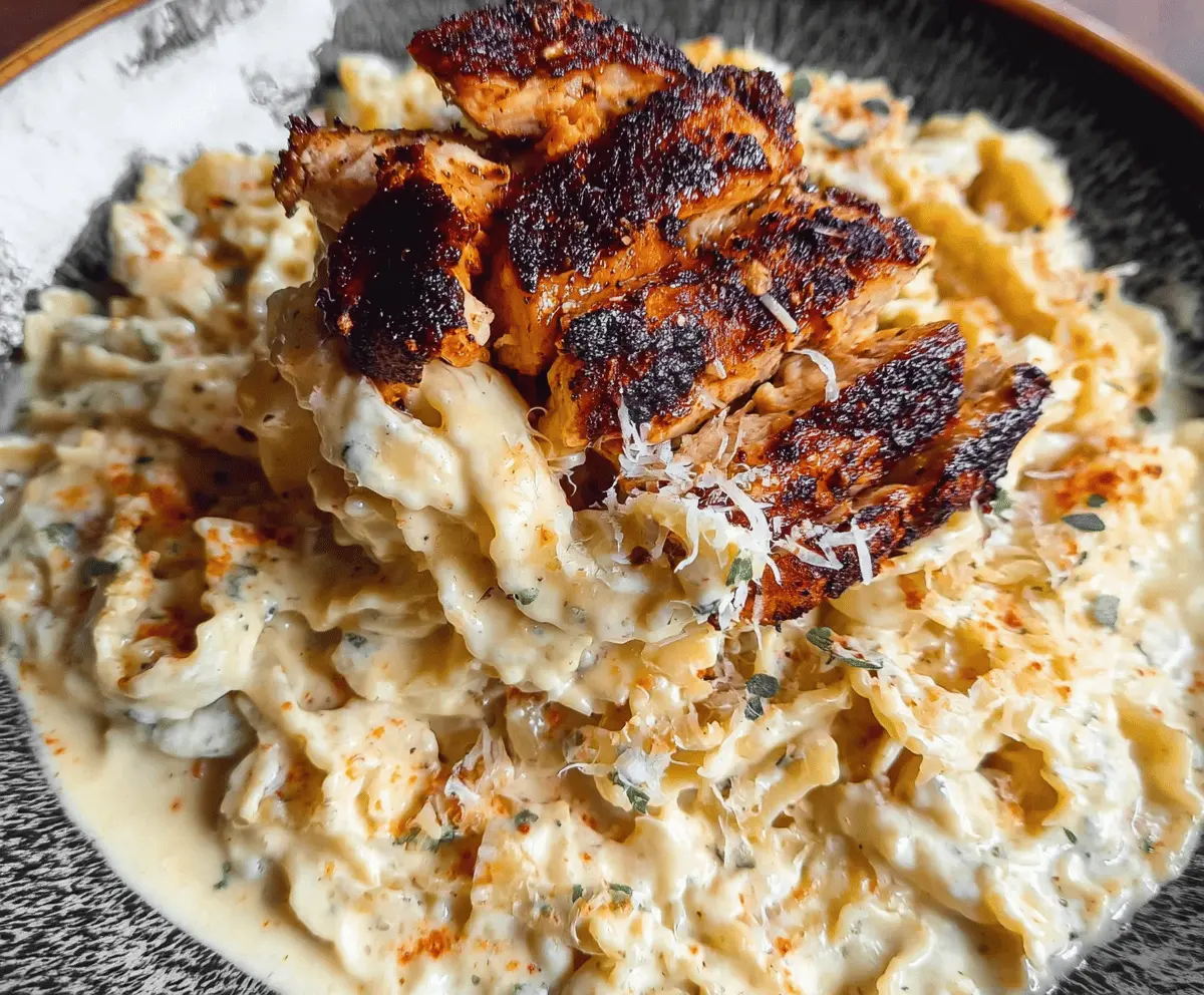 Easy Blackened Cajun Chicken Alfredo
