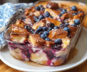 Blueberry French Toast Casserole