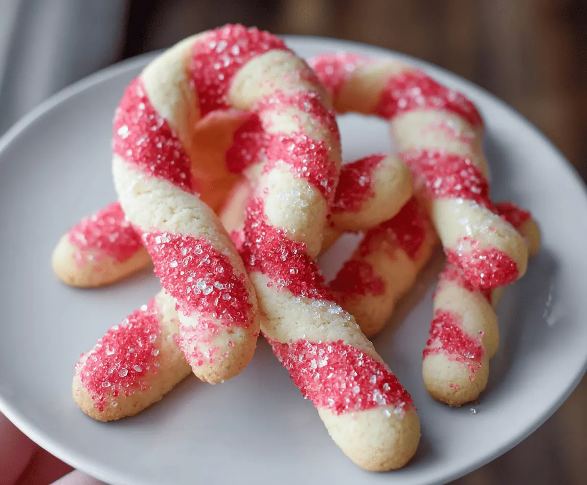 Easy Candy Cane Cookies Recipe
