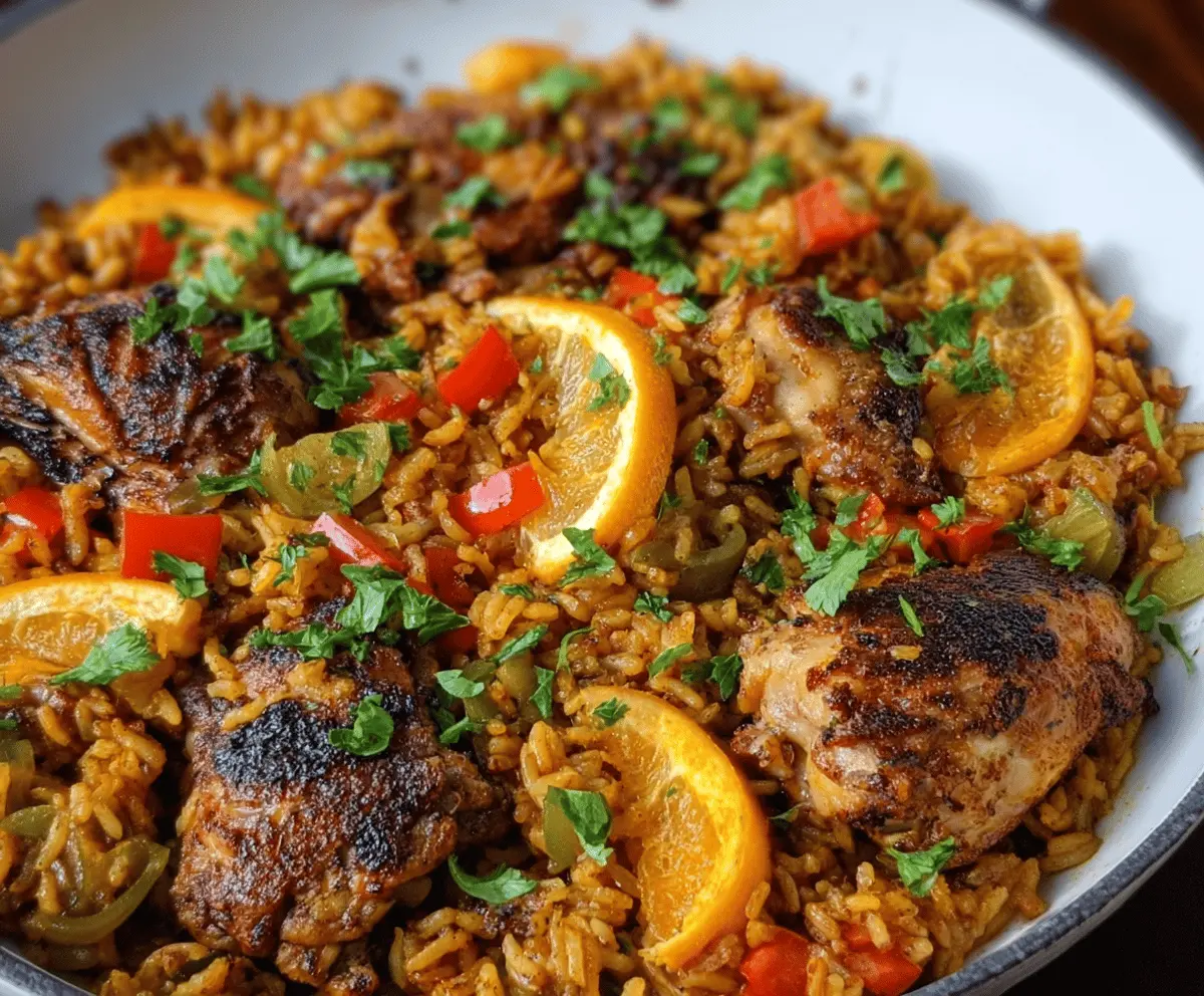 Easy Caribbean Chicken and Rice Recipe