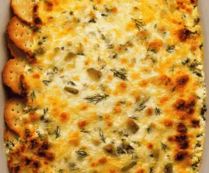 Cheesy Baked Pickle Dip