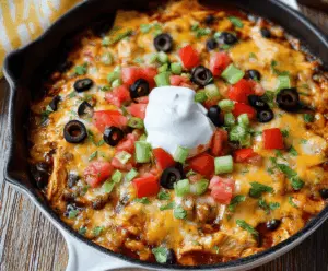 Chicken Black Bean Enchilada Skillet