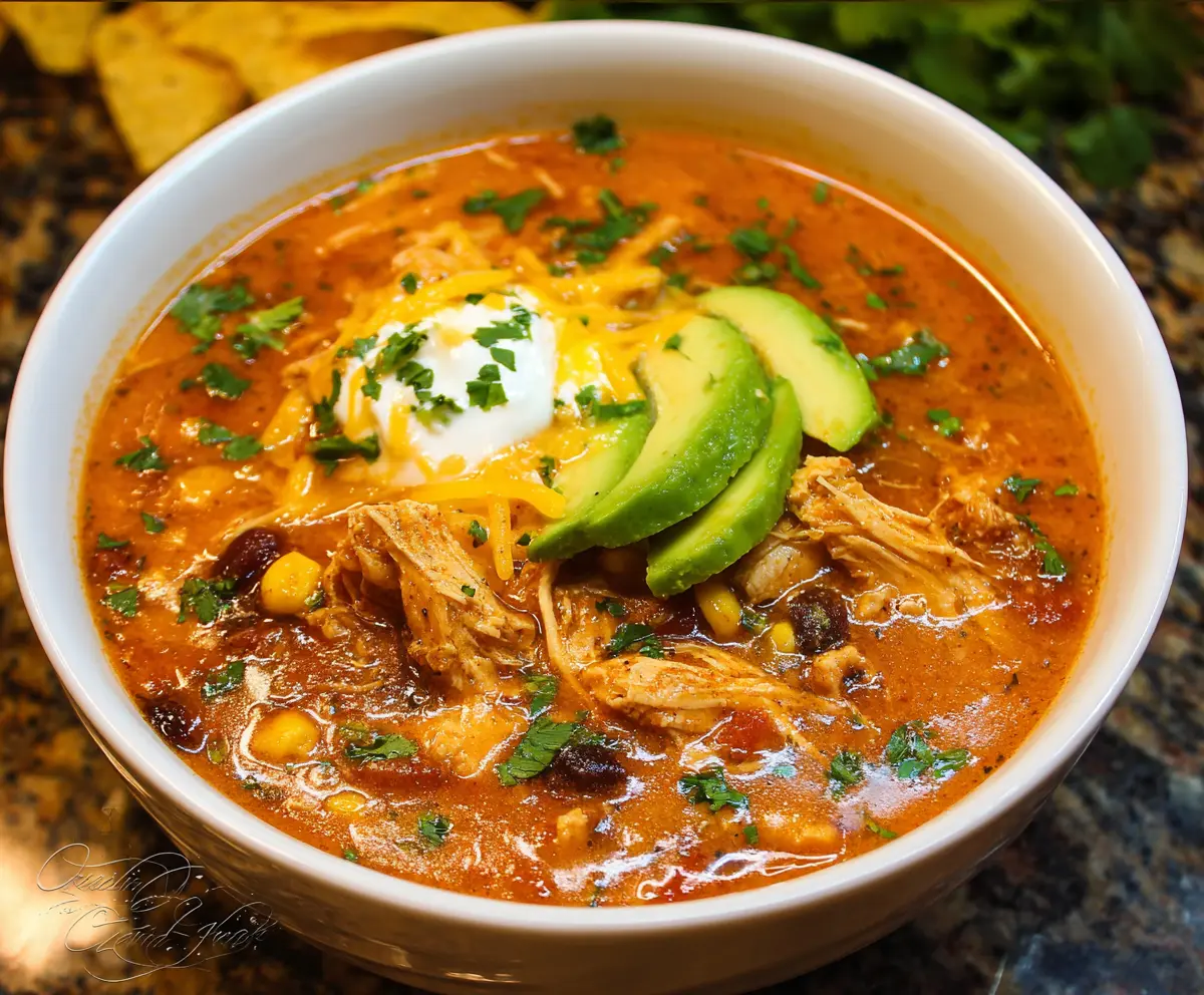 Easy Chicken Enchilada Soup