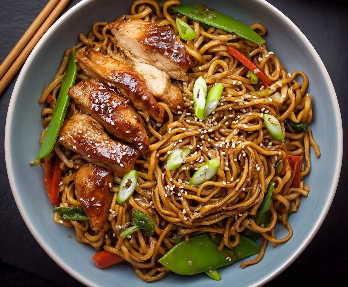 Easy Chicken Teriyaki Noodles Recipe