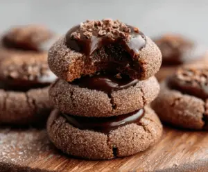 Chocolate Thumbprint Cookies