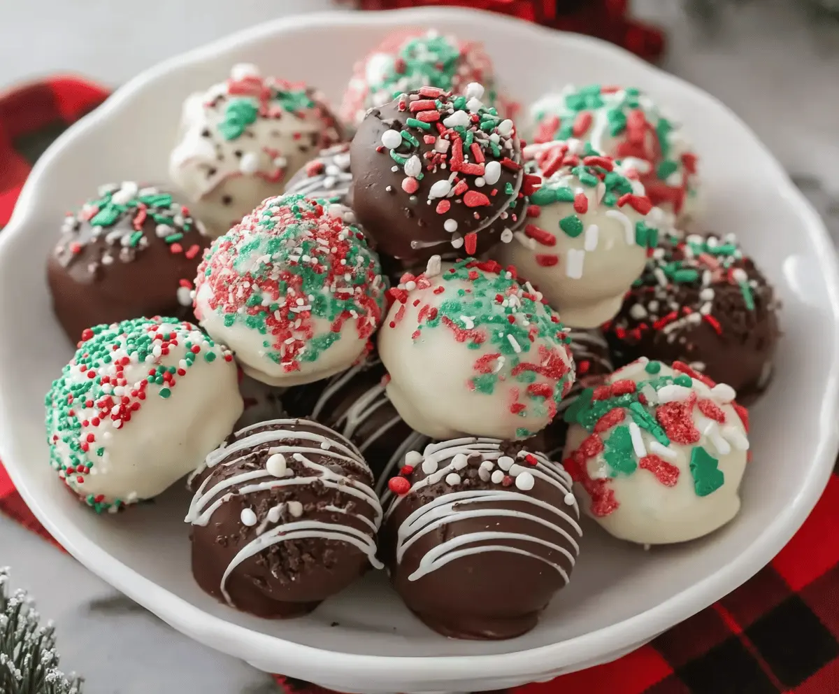 Easy Christmas Oreo Balls Recipe