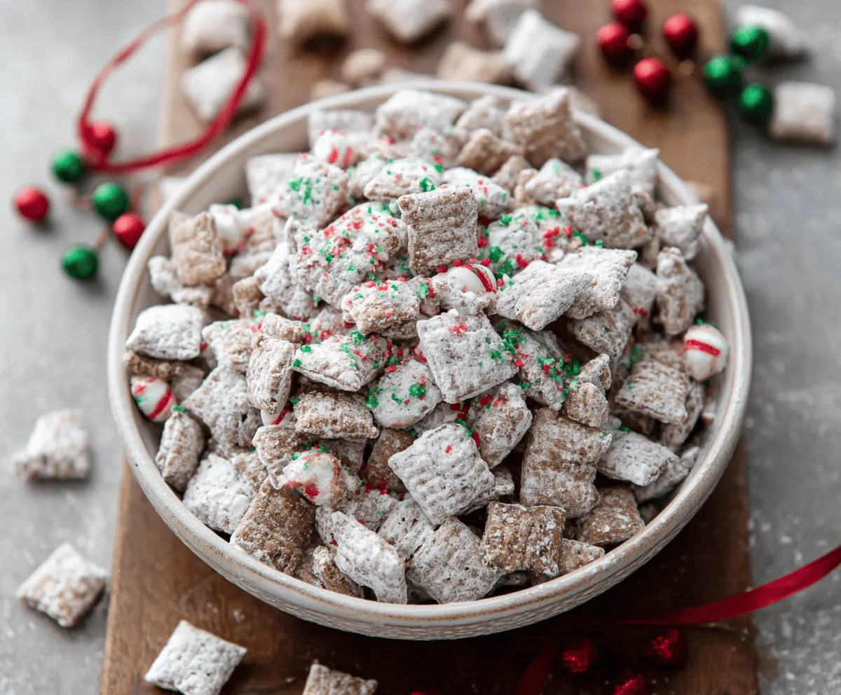 Easy Christmas Puppy Chow Recipe