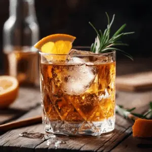 Non-Alcoholic Old Fashioned Mocktail