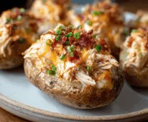 Crack Chicken Stuffed Potatoes