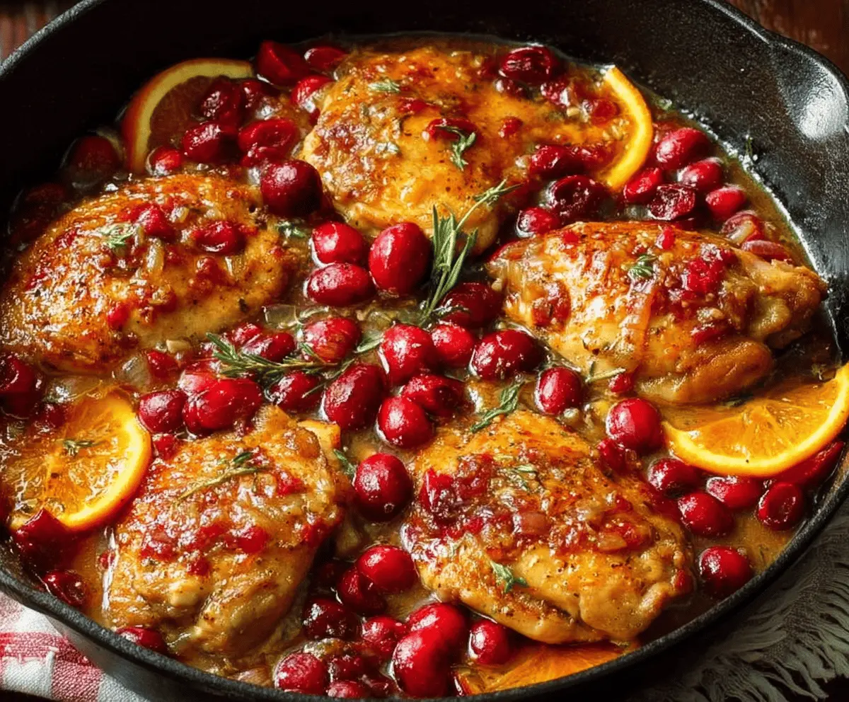 Easy Cranberry Orange Chicken Recipe