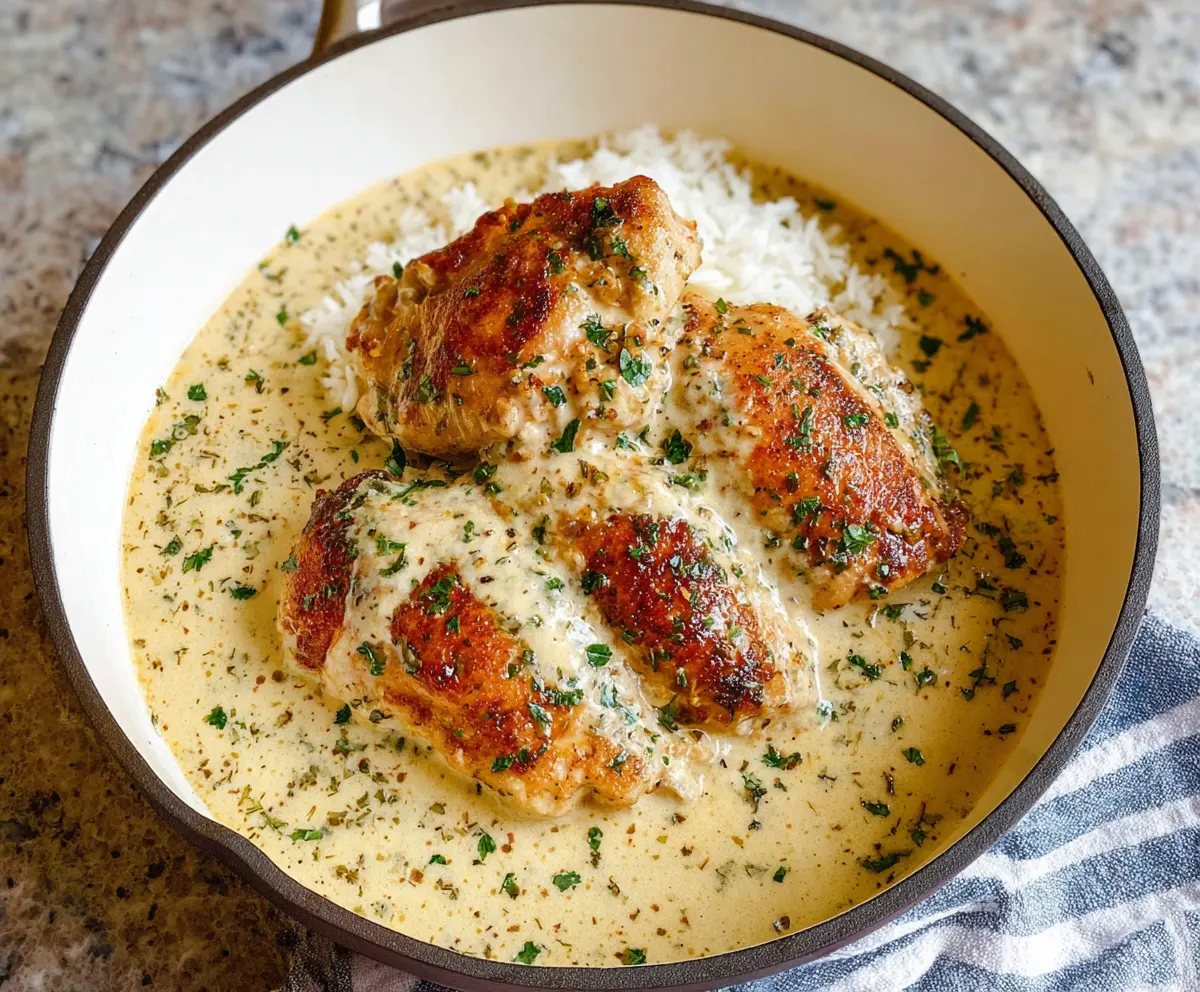 Creamy Garlic Parmesan Chicken Recipe