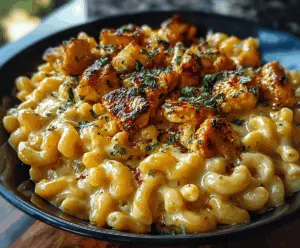 Creamy Honey Pepper Chicken Mac and Cheese