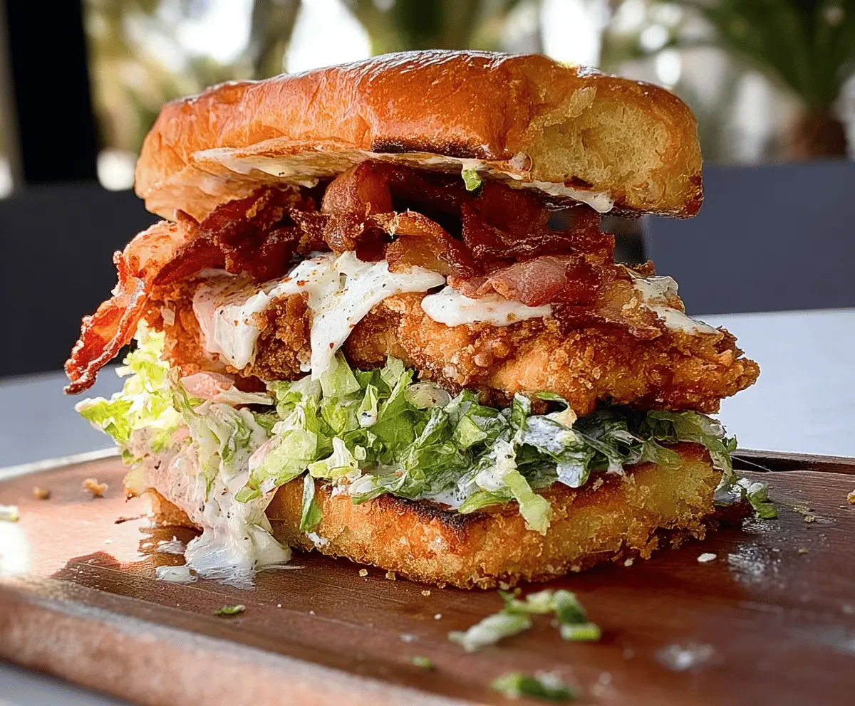 Crispy Chicken Caesar Sandwich Recipe