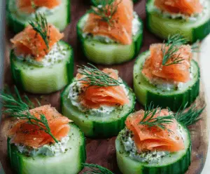 Cucumber Smoked Salmon Bites