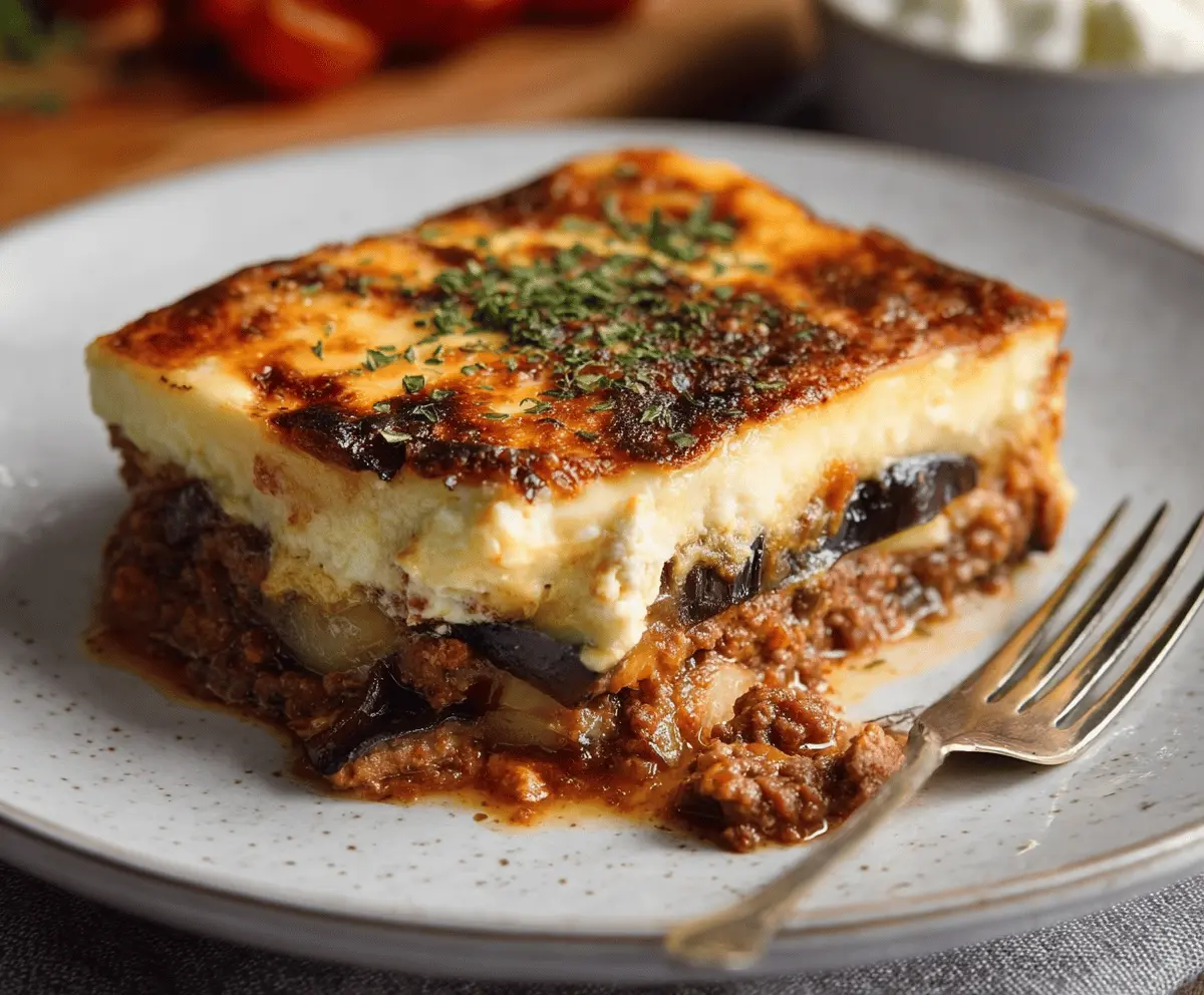 Easy Greek Moussaka Recipe