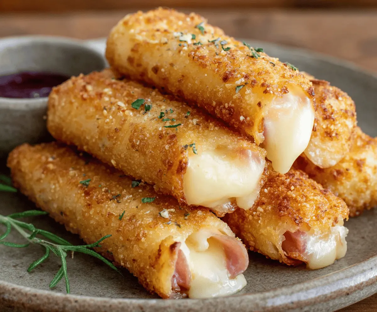 Easy Ham and Cheese Sticks Recipe