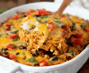 Healthy Chicken Taco Casserole