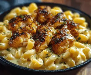Honey Pepper Chicken with Creamy Macaroni Cheese