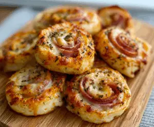 Hot Ham & Cheese Pinwheels