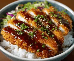 Japanese Katsu Bowls with Tonkatsu Sauce