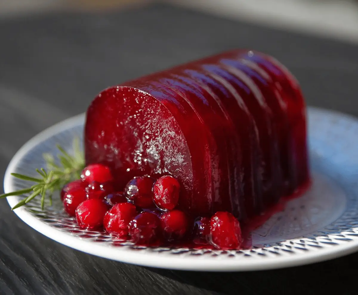 Easy Jellied Cranberry Sauce Recipe