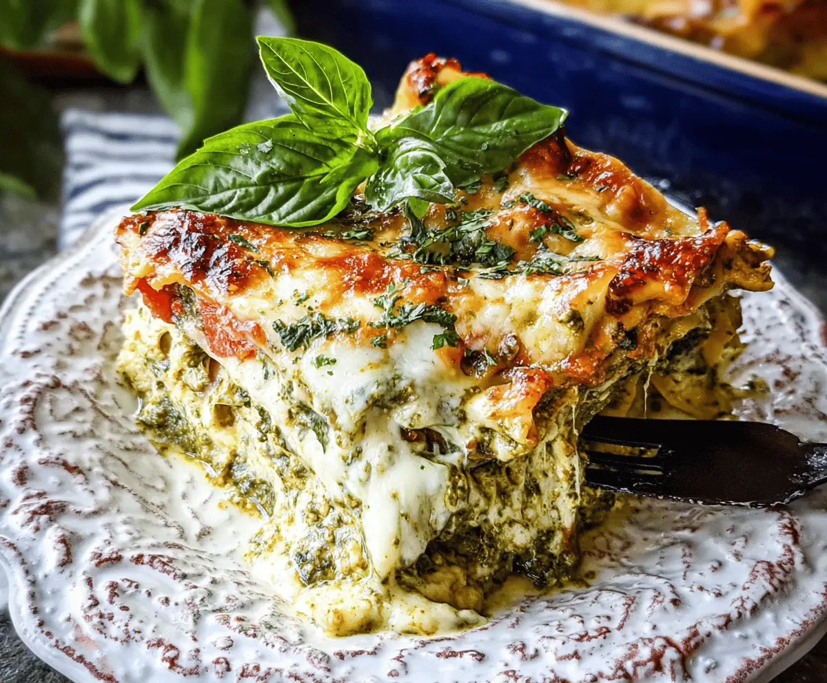 Easy Pesto Lasagna Recipe