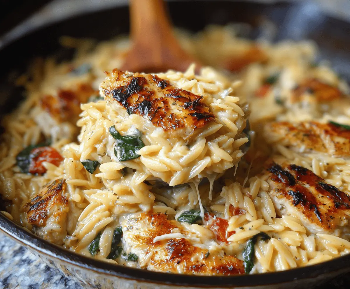 Easy Monterey Chicken Orzo Recipe