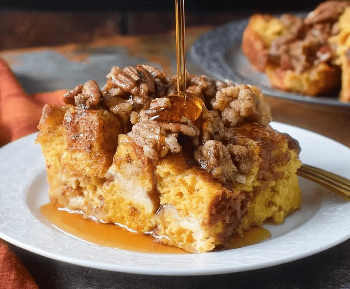 Easy Pumpkin Spice French Toast Bake