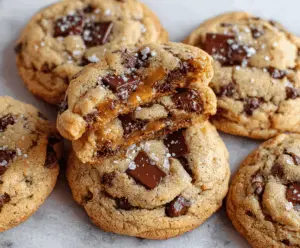 salted caramel chocolate chip cookies